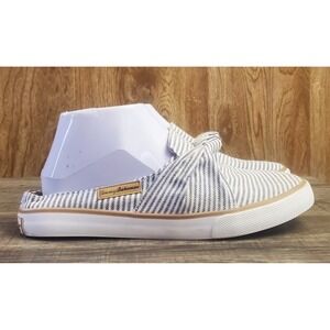 Tommy Bahama Slip On Canvas Shoes Women's Size 8 White Blue
